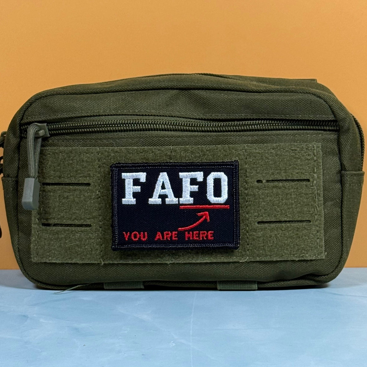 FAFO (You Are At Find Out) Funny Morale Patch, 2x3" | Made in USA | VELCRO® Brand Hook Backing