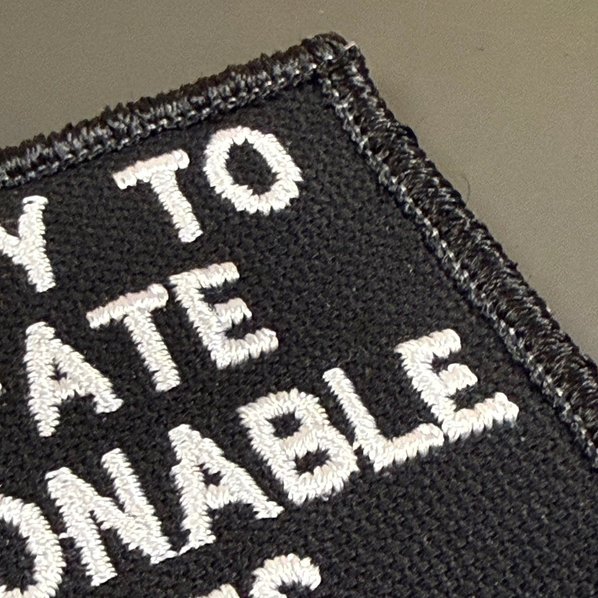 Participate In Questionable Activities Funny Morale Patch, 2x3.5" | Made in USA | VELCRO® Brand Hook Backing