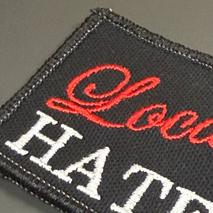 Locally Hated Funny Morale Patch, 2x3" | Made in USA | VELCRO® Brand Hook Backing
