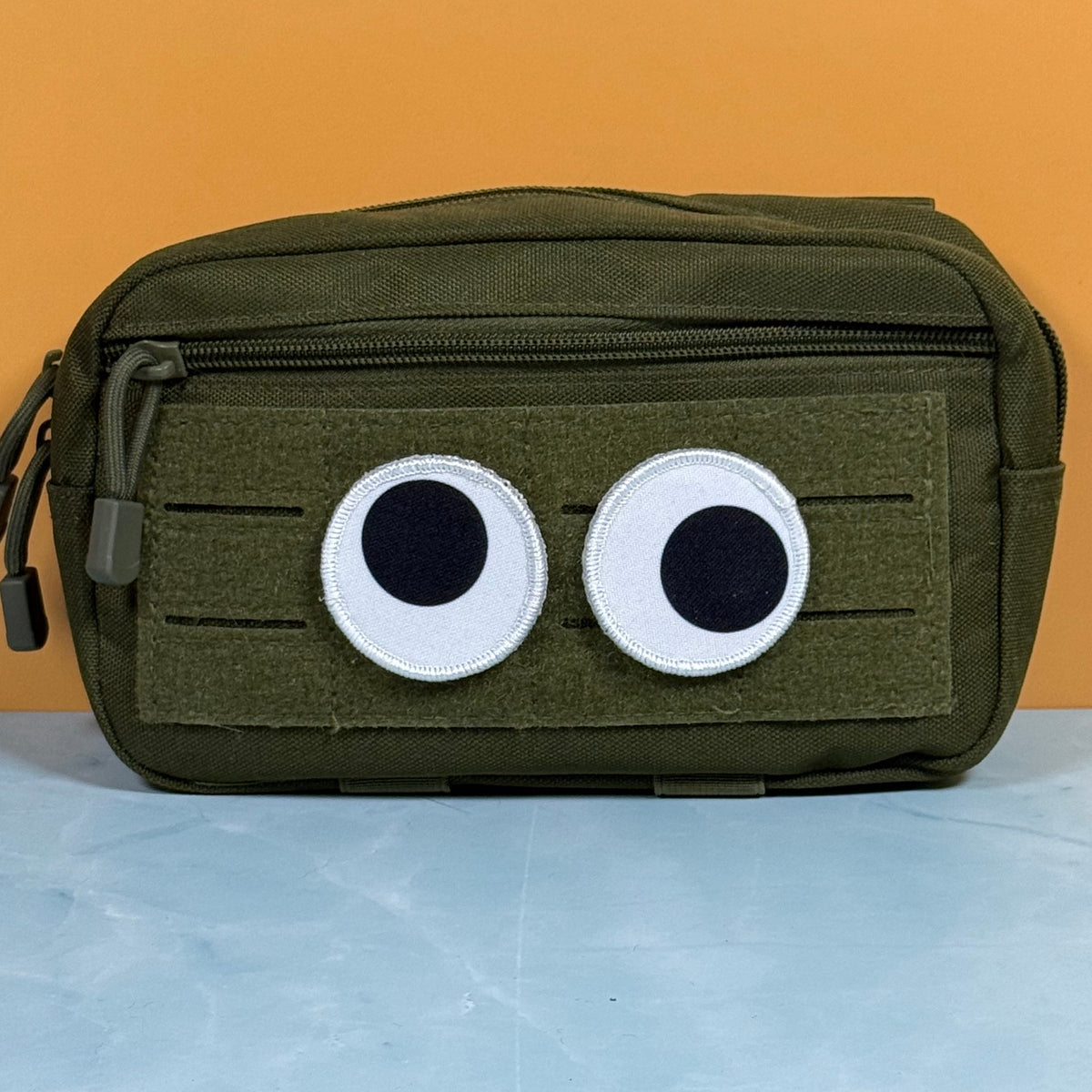 Googly Eyes Funny Printed Morale Patch Set, 2" Round | VELCRO® Brand Hook Backing