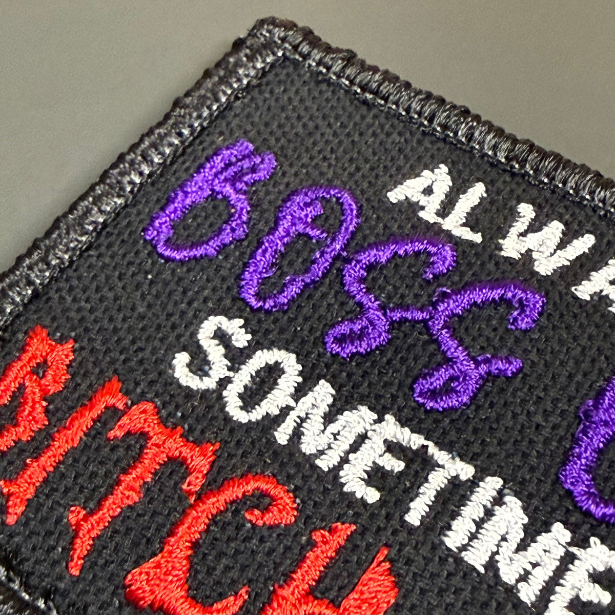 Boss B*tch, B*tch Boss Funny Morale Patch, 2x3" | Made in USA | VELCRO® Brand Hook Backing