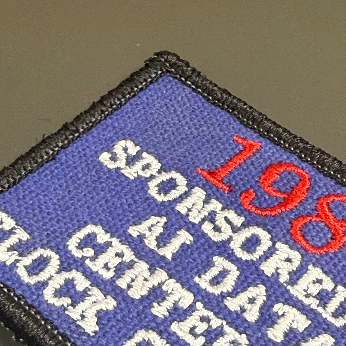 1984 - Sponsored by AI Data Centers & Flock Cameras Funny Morale Patch, 2x3" | Made in USA | VELCRO® Brand Hook Backing