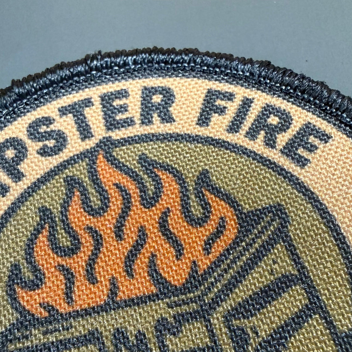 Dumpster Fire Response Team Funny Tactical Morale Patch, 3" Round | Made in USA | VELCRO® Brand Hook Backing