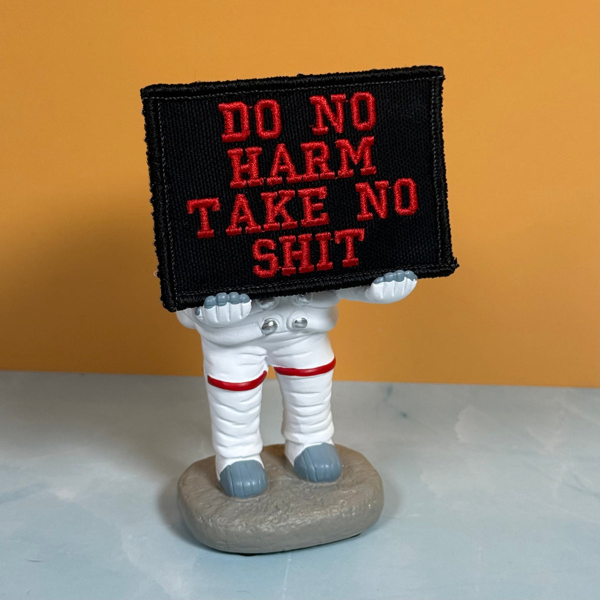 Do No Harm Take No Shit Funny Morale Patch, 2x3" | Made in USA | VELCRO® Brand Hook Backing