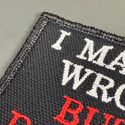 I May Be Wrong But I Doubt It Funny Morale Patch, 2x3" | Made in USA | VELCRO® Brand Hook Backing