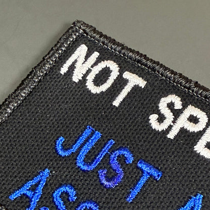 Not Special, Just An Asshole Funny Embroidered Morale Patch, 2x3" | VELCRO® Brand Hook Backing