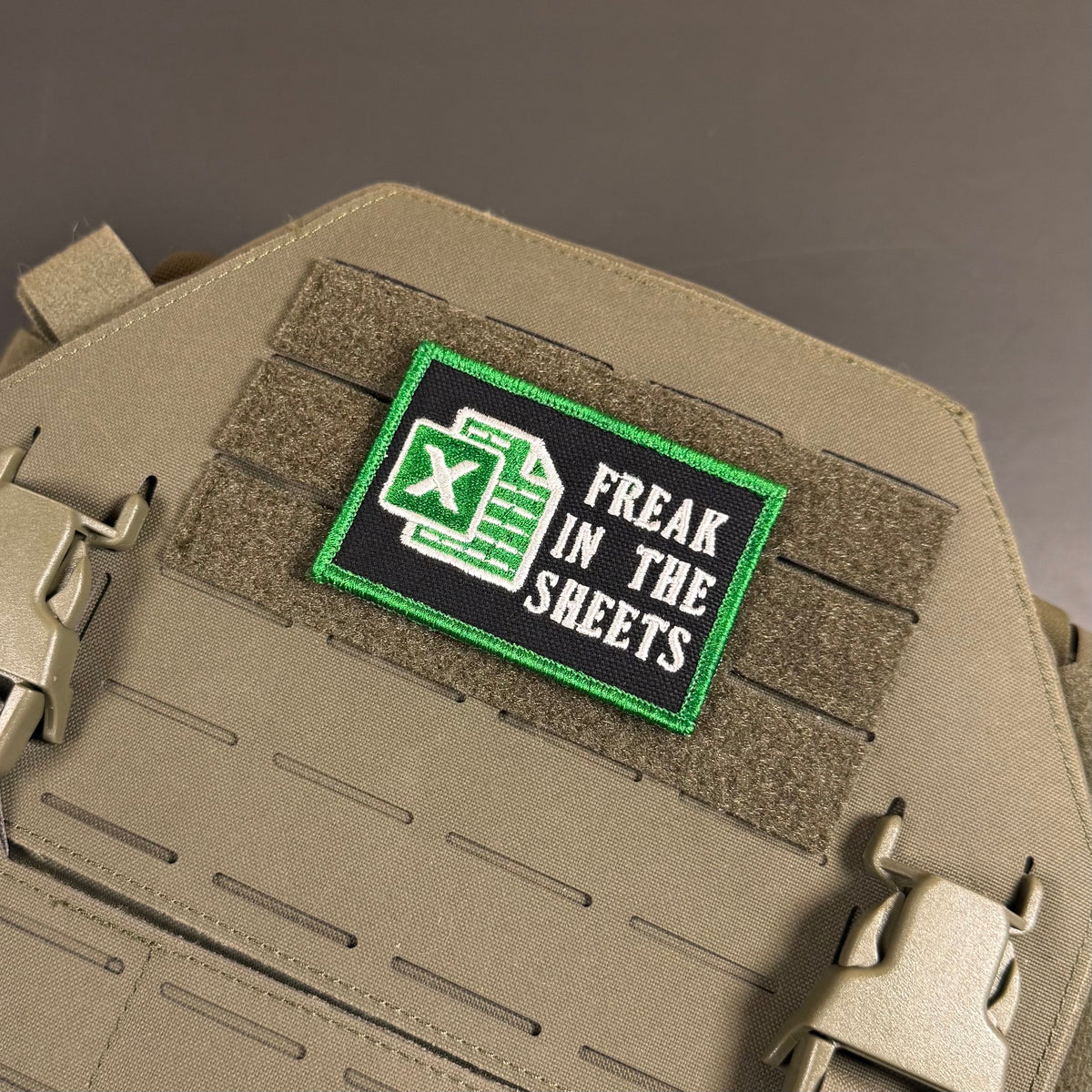Freak In The Sheets Funny CPA Morale Patch, 2x3" | Made in USA | VELCRO® Brand Hook Backing