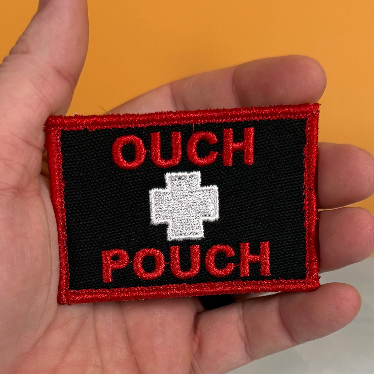 Ouch Pouch Funny IFAK Med-Kit Morale Patch, 2x3" | Made in USA | VELCRO® Brand Hook Backing