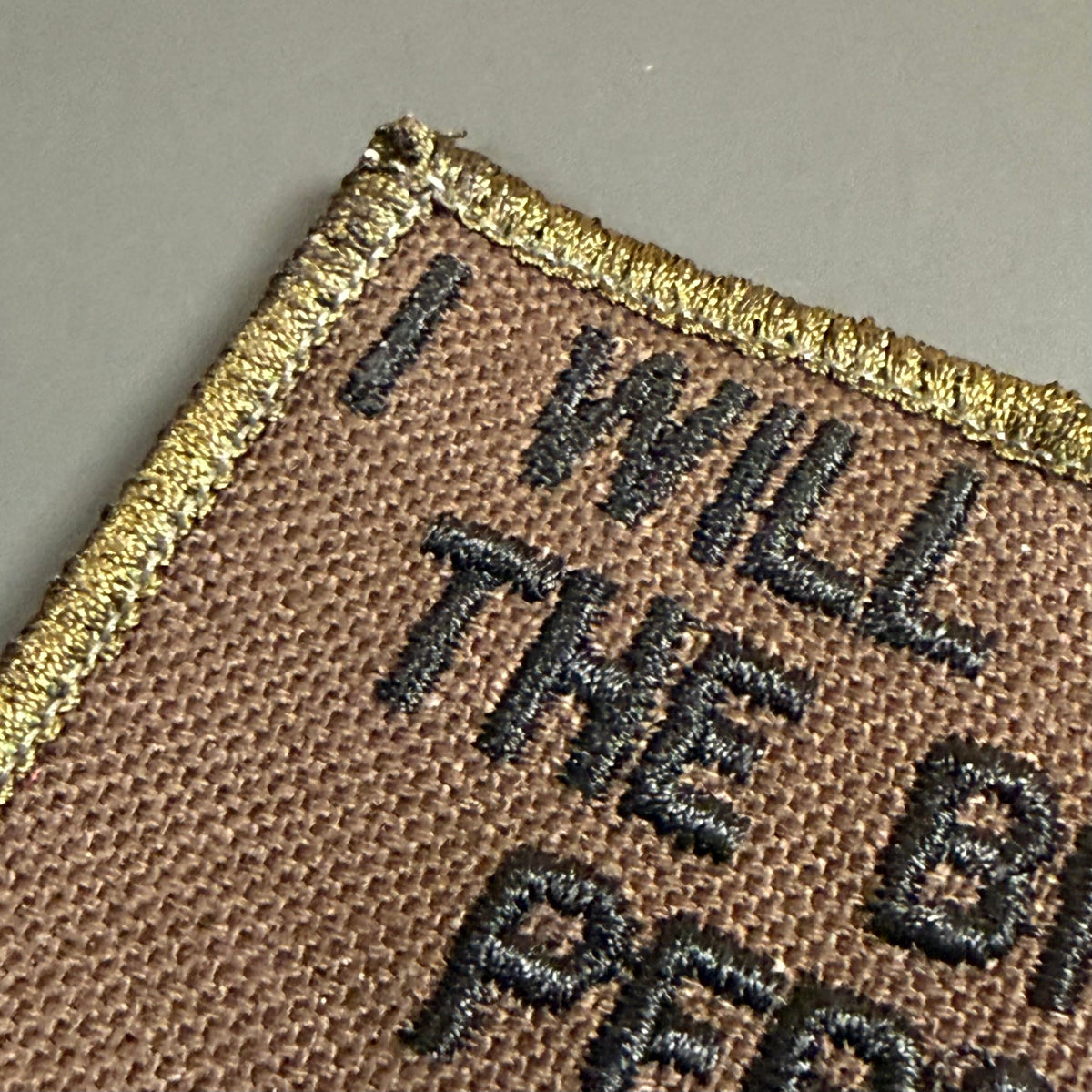 I Will Not Be The Bigger Person Today Funny Tactical Embroidered Morale Patch, 2x3" | VELCRO® Brand Hook Backing