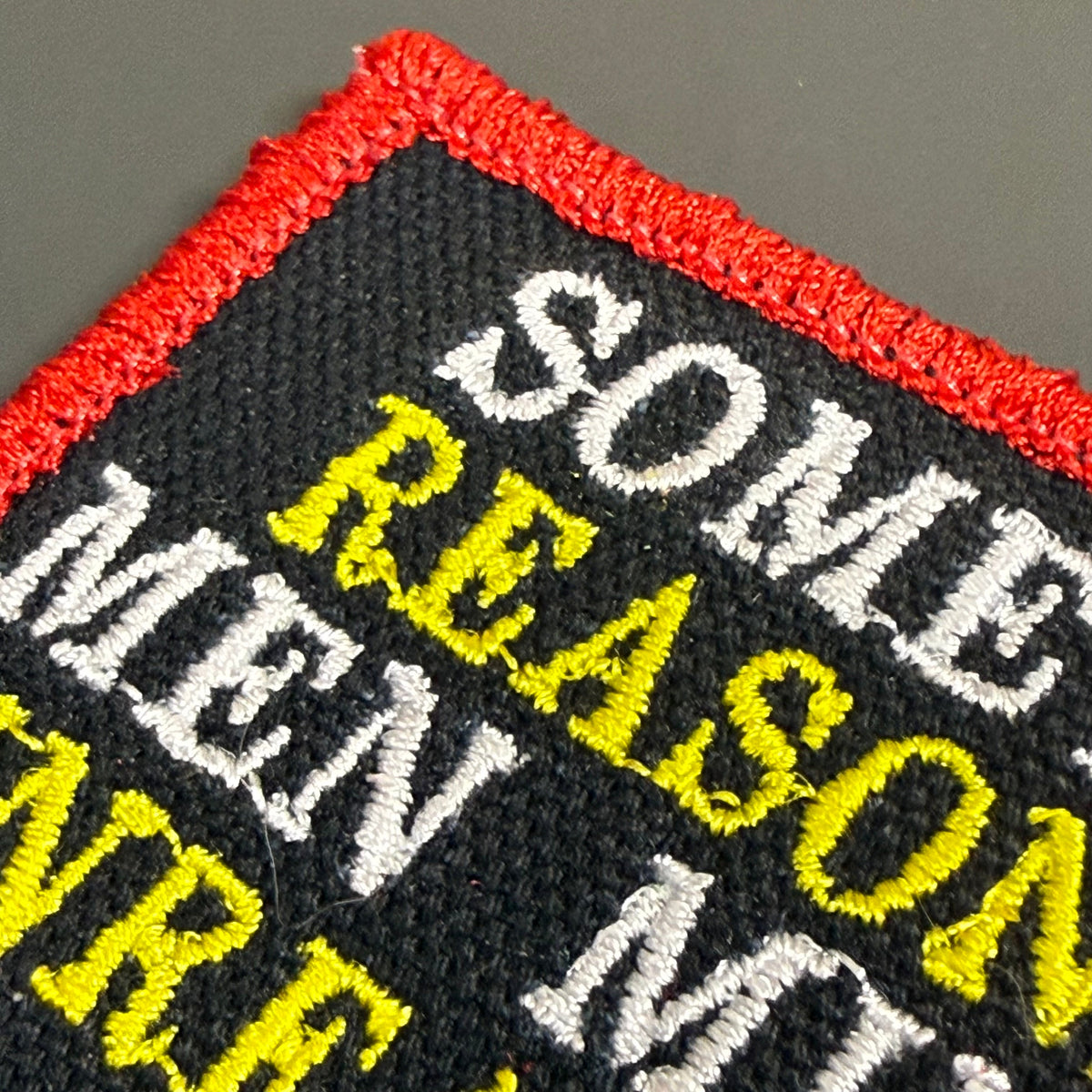 Sometimes Reasonable Men Must Do Unreasonable Things Morale Patch, 2x3" | Made in USA | VELCRO® Brand Hook Backing