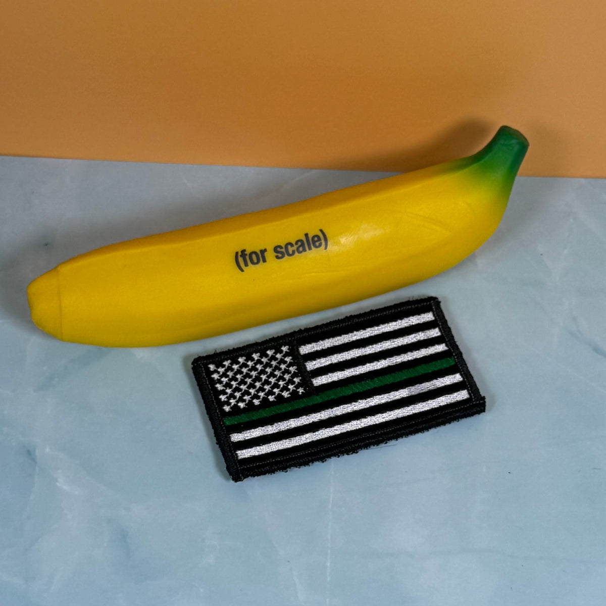 Thin Green Line Tactical American Flag Patch, 2x3.5" | Made in USA | VELCRO® Brand Hook Backing
