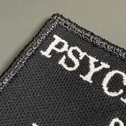 Psychotic and Ironic Funny Embroidered Morale Patch, 2x3" | VELCRO® Brand Hook Backing