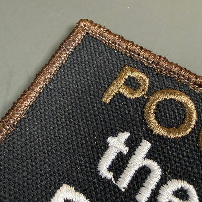 Poop Then Run Funny Morale Patch, 2x3" | Made in USA | VELCRO® Brand Hook Backing