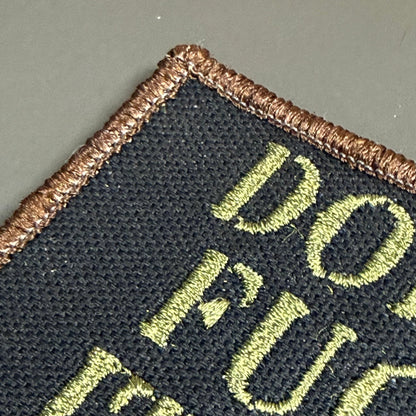 Don't Fuck It Up Funny Tactical Embroidered Morale Patch, 2x3" | VELCRO® Brand Hook Backing