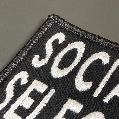 Socially Selective Funny Morale Patch, 2x3" | Made in USA | VELCRO® Brand Hook Backing