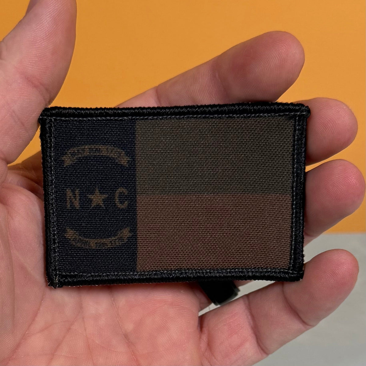 North Carolina State Flag Patch, 2x3" (Full Color & Tactical) | Made in USA | VELCRO® Brand Hook Backing