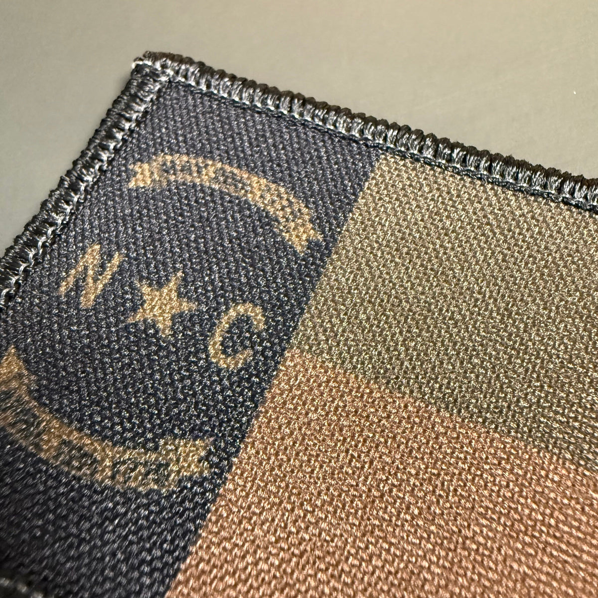 North Carolina State Flag Patch, 2x3" (Full Color & Tactical) | Made in USA | VELCRO® Brand Hook Backing