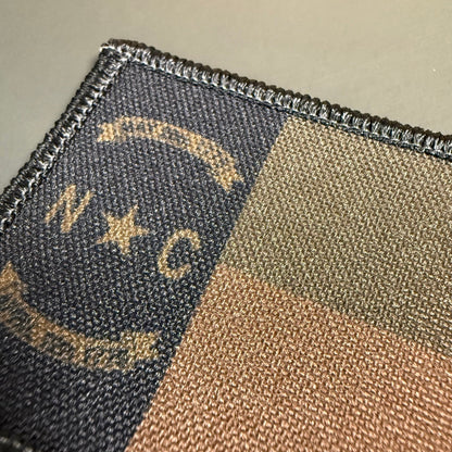 North Carolina State Flag Patch, 2x3" (Full Color & Tactical) | Made in USA | VELCRO® Brand Hook Backing