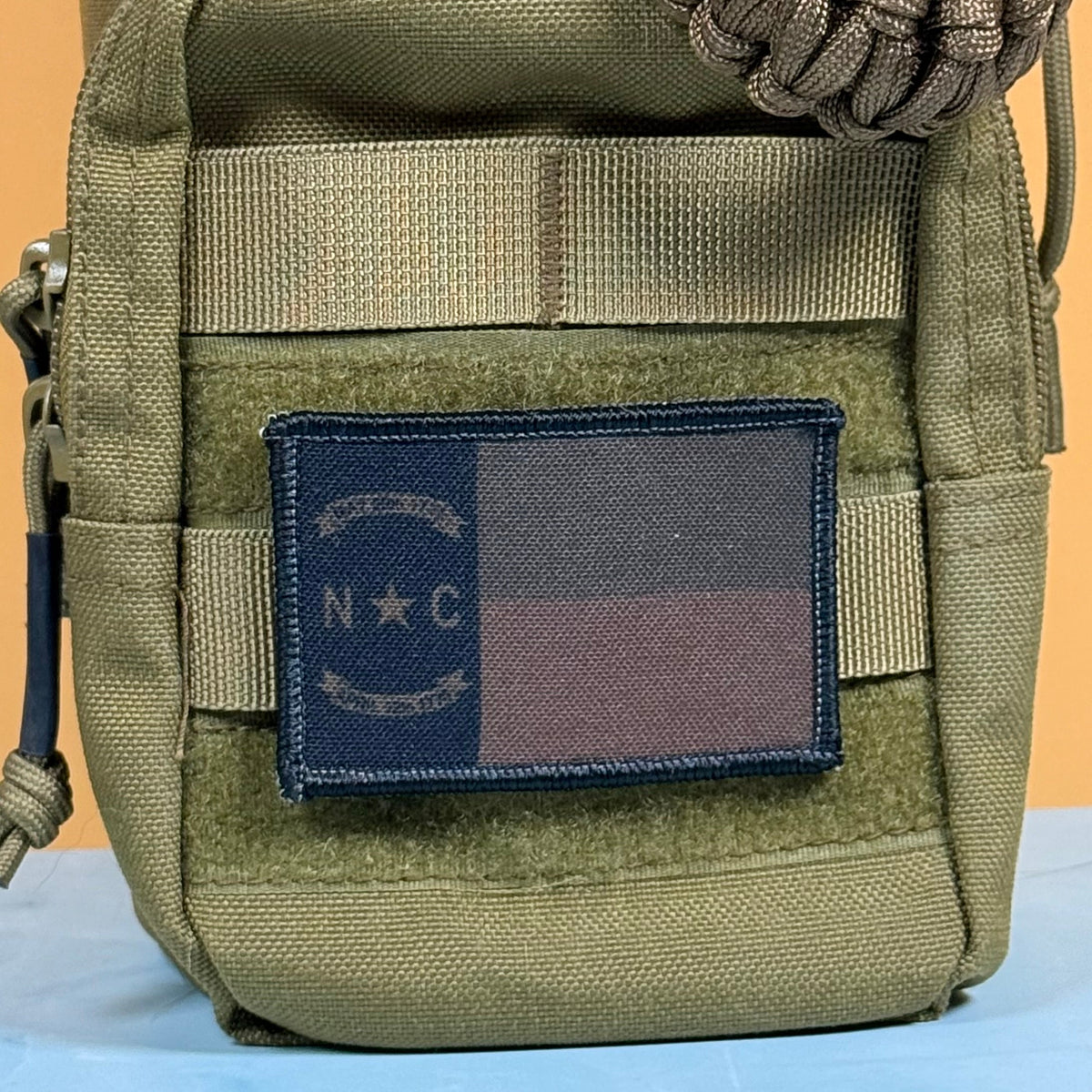 North Carolina State Flag Patch, 2x3" (Full Color & Tactical) | Made in USA | VELCRO® Brand Hook Backing