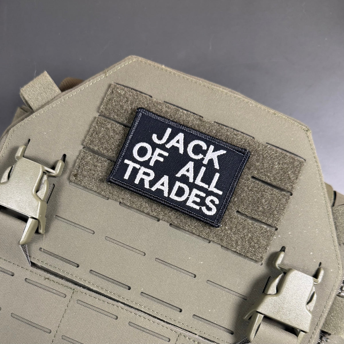Jack Of All Trades Funny Embroidered Morale Patch, 2x3" | VELCRO® Brand Hook Backing
