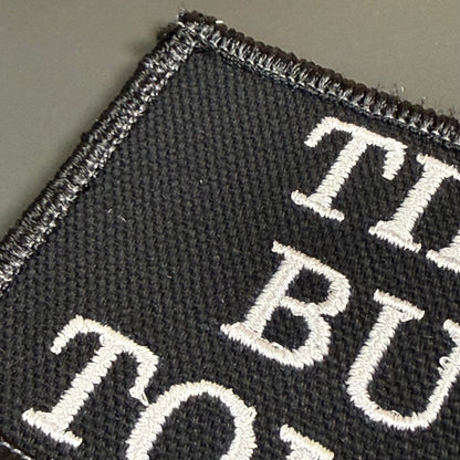 Tiny But Tough Funny Morale Patch, 2x3" | Made in USA | VELCRO® Brand Hook Backing