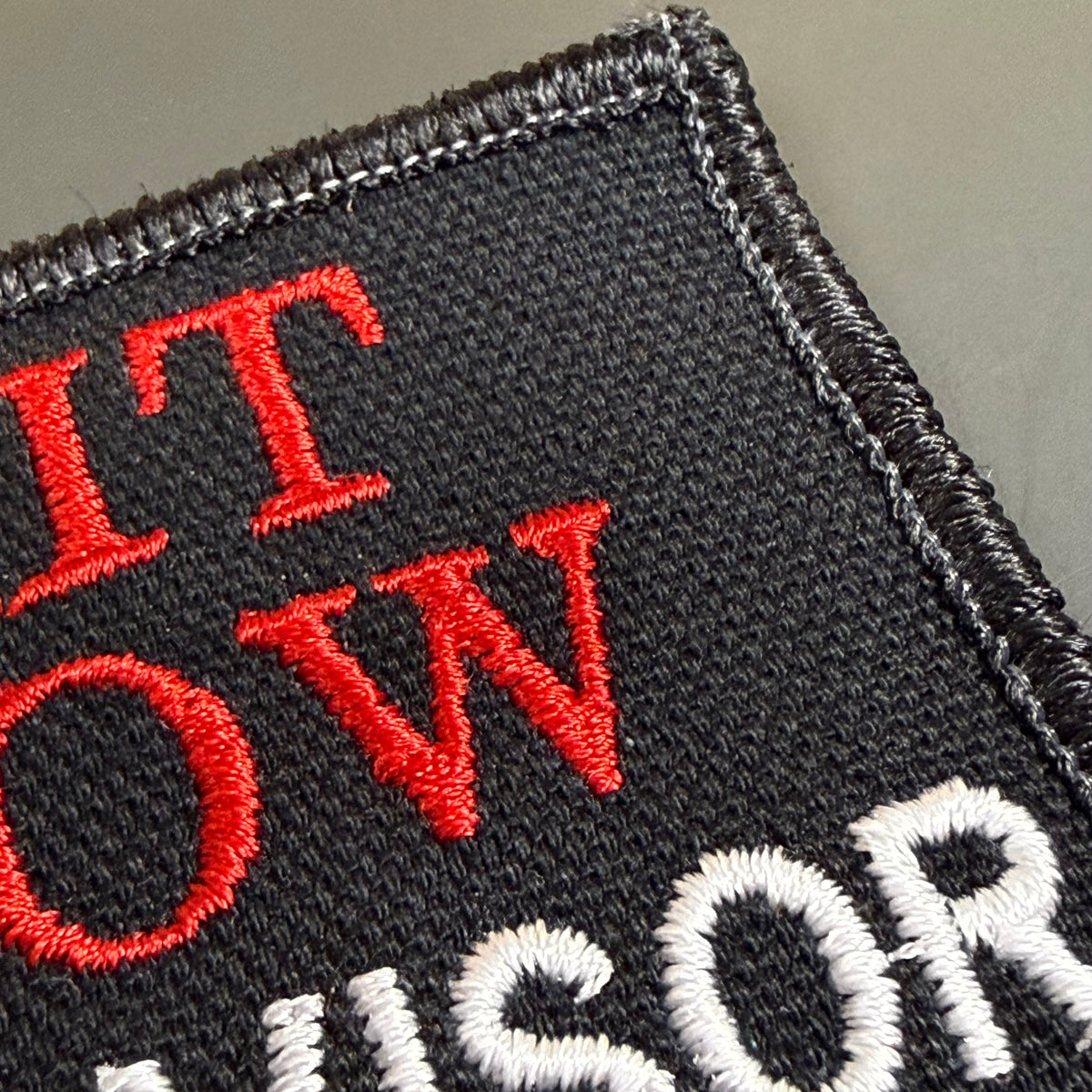 Shit Show Supervisor Funny Morale Patch, 2x3" | Made in USA | VELCRO® Brand Hook Backing