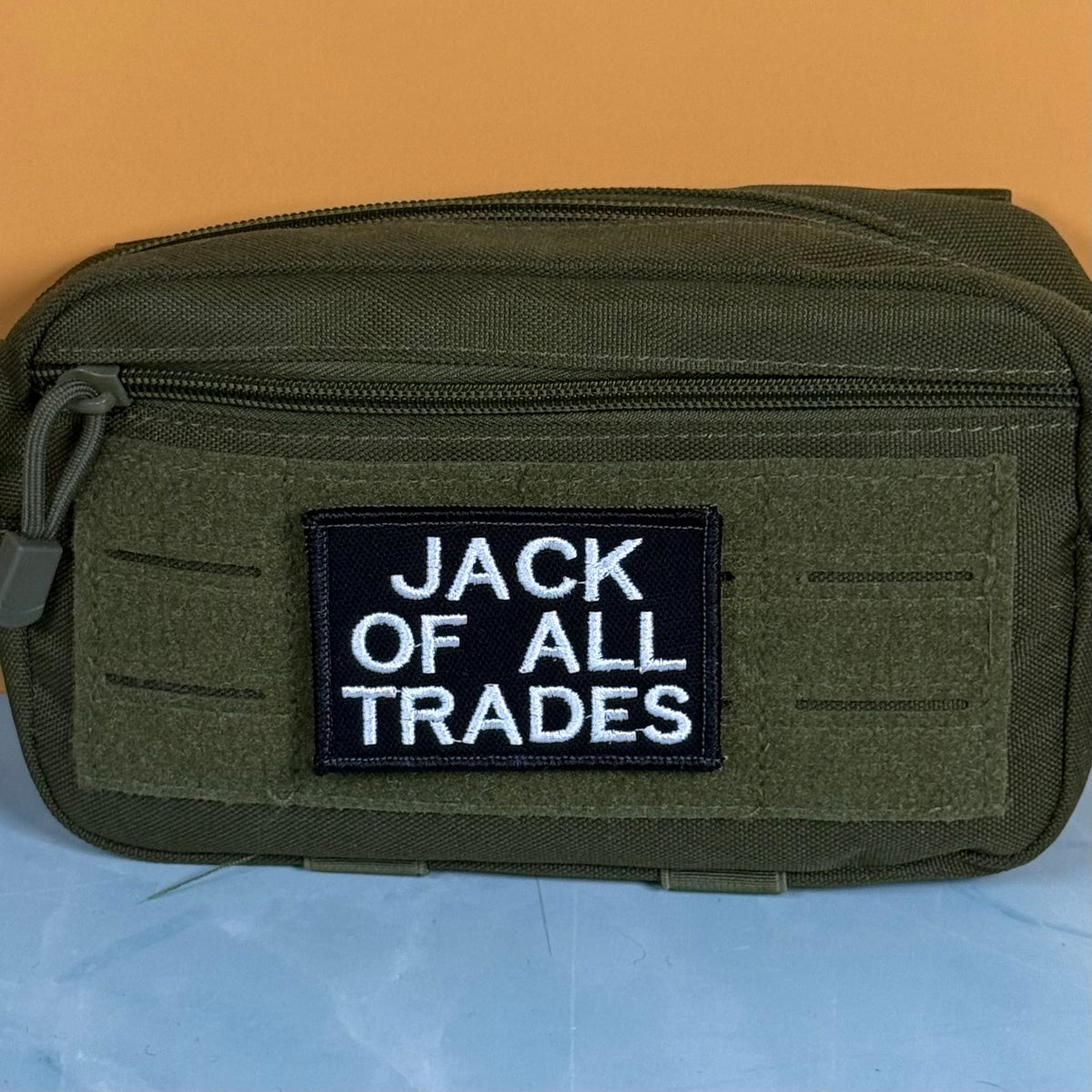 Jack Of All Trades Funny Embroidered Morale Patch, 2x3" | VELCRO® Brand Hook Backing