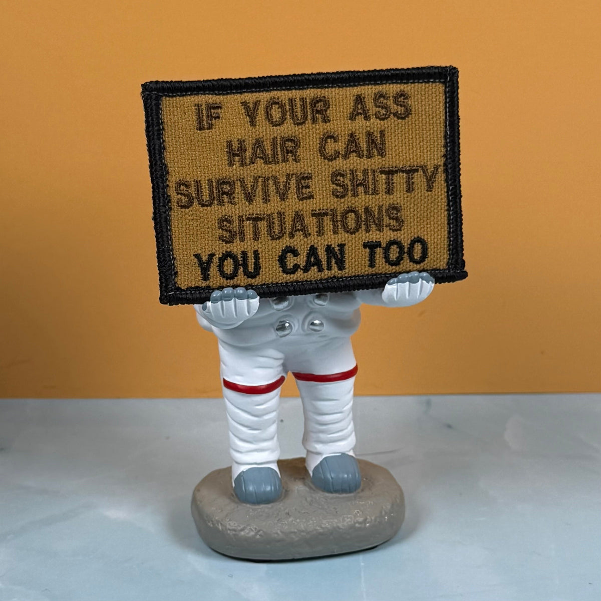 If Your Ass Hair Can Survive Funny Tactical Morale Patch, 2x3" | Made in USA | VELCRO® Brand Hook Backing