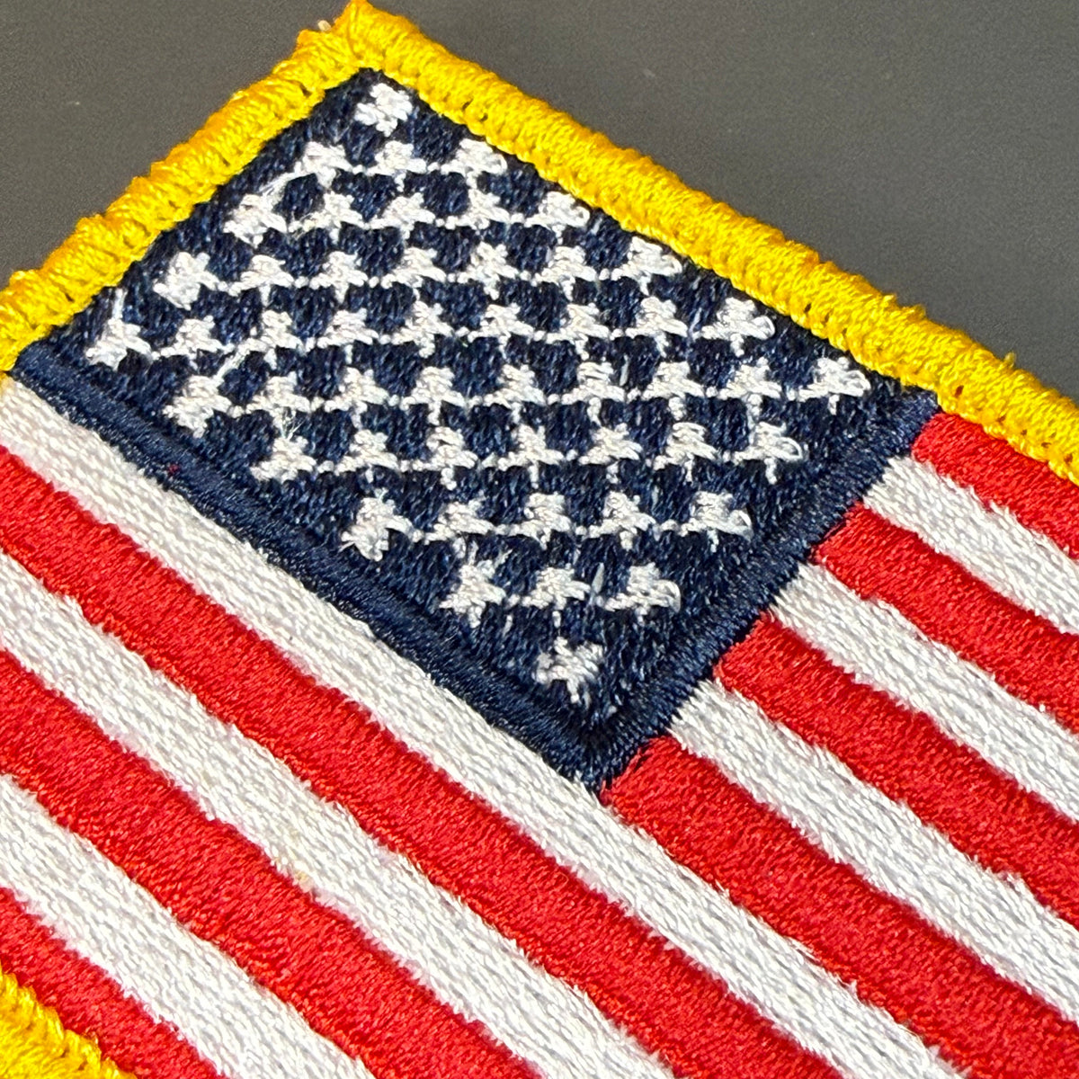 American Flag Patch, 2x3.5" Full Color Embroidered Patch | Made in USA | VELCRO® Brand Hook Backing