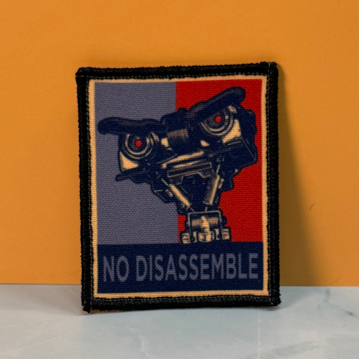 No Disassemble Funny Printed Morale Patch, 2x3" | Made in USA | VELCRO® Brand Hook Backing