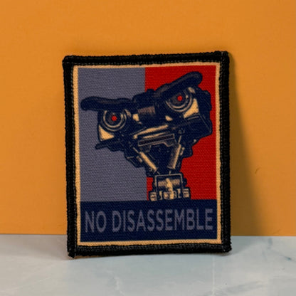 No Disassemble Funny Printed Morale Patch, 2x3" | Made in USA | VELCRO® Brand Hook Backing