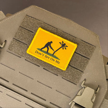 Don't Spy on Me Anti-Flock Camera Printed Morale Patch, 2x3" | VELCRO® Brand Hook Backing