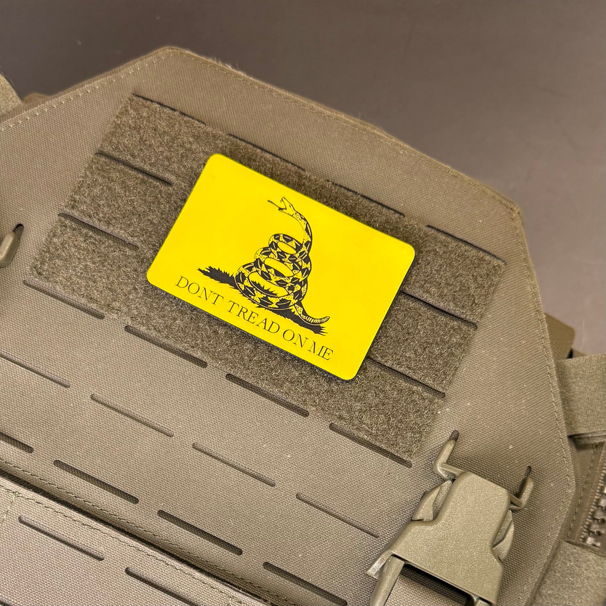 Don’t Tread on Me Gadsden Tactical Laser Engraved Flag Patch, 2x3" | VELCRO® Brand Hook Backing