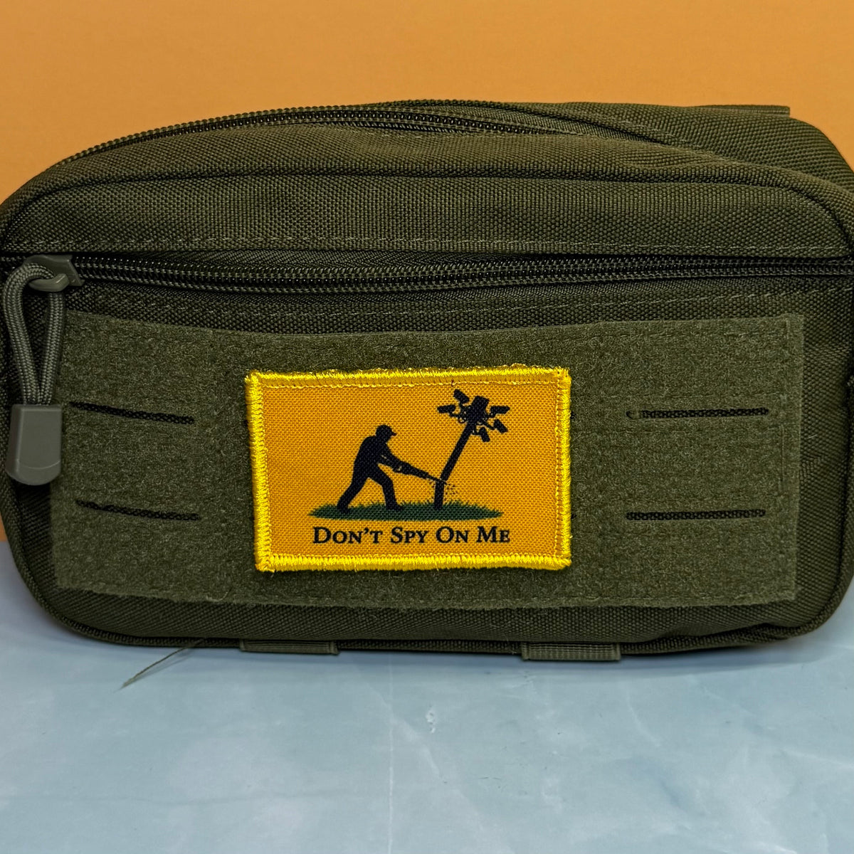 Don't Spy on Me Anti-Flock Camera Printed Morale Patch, 2x3" | VELCRO® Brand Hook Backing