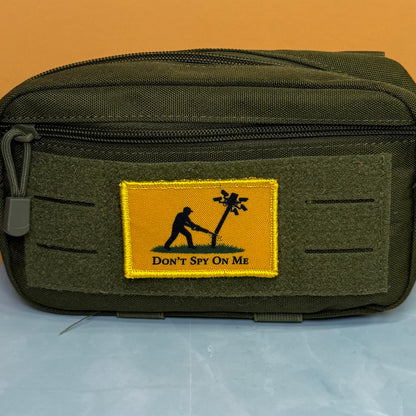 Don't Spy on Me Anti-Flock Camera Printed Morale Patch, 2x3" | VELCRO® Brand Hook Backing