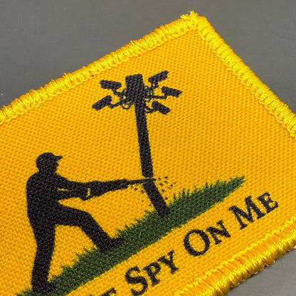 Don't Spy on Me Anti-Flock Camera Printed Morale Patch, 2x3" | VELCRO® Brand Hook Backing