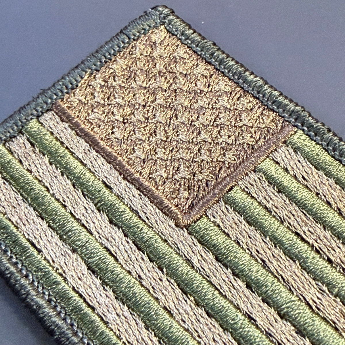 Subdued FDE Tactical American Flag Embroidered Flag Patch, 2x3.5" | VELCRO® Brand Hook Backing