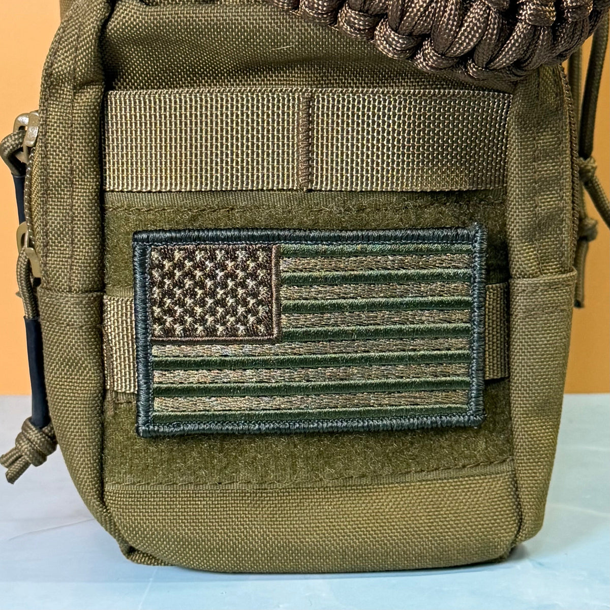 Subdued FDE Tactical American Flag Embroidered Flag Patch, 2x3.5" | VELCRO® Brand Hook Backing