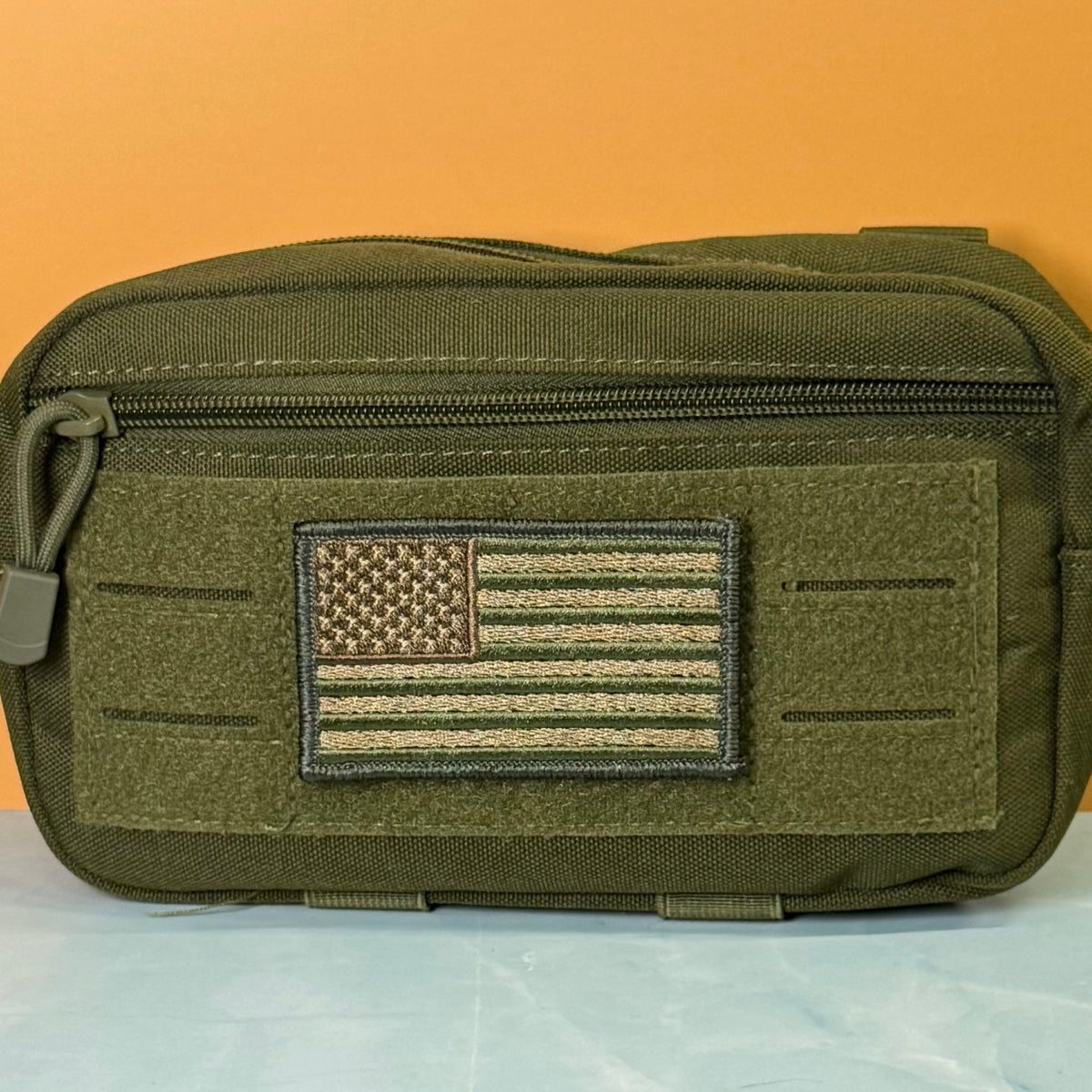 Subdued FDE Tactical American Flag Embroidered Flag Patch, 2x3.5" | VELCRO® Brand Hook Backing
