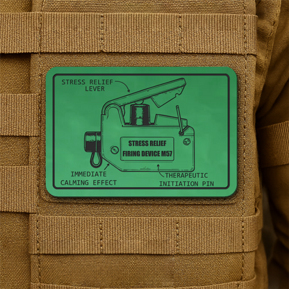 M57 Claymore Mine Clacker Funny Morale Patch, 2x3" | Made in USA | VELCRO® Brand Hook Backing