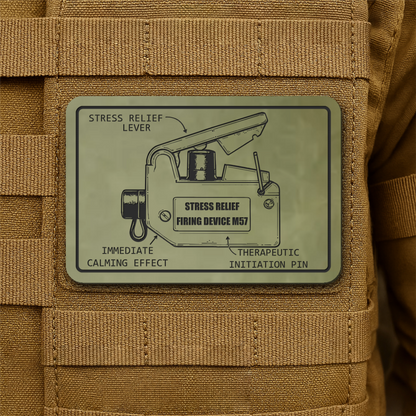 M57 Claymore Mine Clacker Funny Morale Patch, 2x3" | Made in USA | VELCRO® Brand Hook Backing