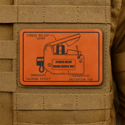 M57 Claymore Mine Clacker Funny Morale Patch, 2x3" | Made in USA | VELCRO® Brand Hook Backing