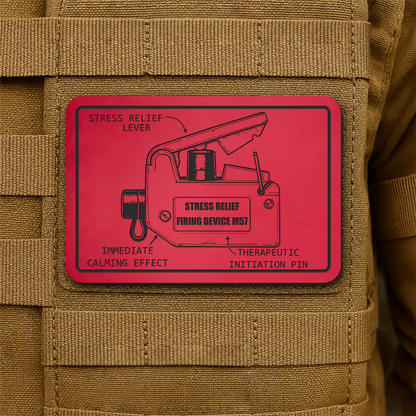 M57 Claymore Mine Clacker Funny Morale Patch, 2x3" | Made in USA | VELCRO® Brand Hook Backing
