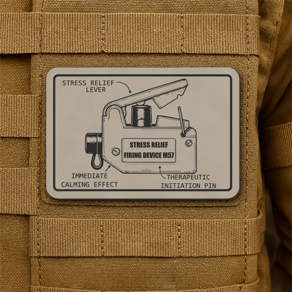 M57 Claymore Mine Clacker Funny Morale Patch, 2x3" | Made in USA | VELCRO® Brand Hook Backing