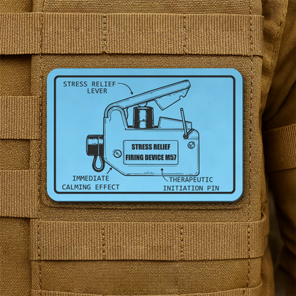 M57 Claymore Mine Clacker Funny Morale Patch, 2x3" | Made in USA | VELCRO® Brand Hook Backing