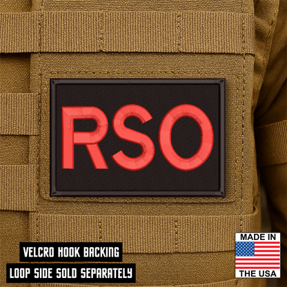 Range Safety Officer Patches & ID Plates – 2x3 Patch or 3x8 ID Panel – Tactical Gear Hook & Loop | Made in USA