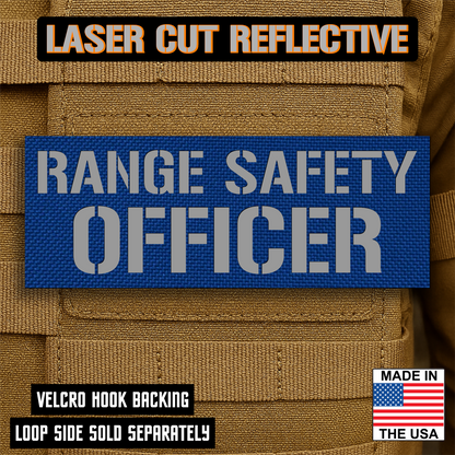 Range Safety Officer Patches & ID Plates – 2x3 Patch or 3x8 ID Panel – Tactical Gear Hook & Loop | Made in USA