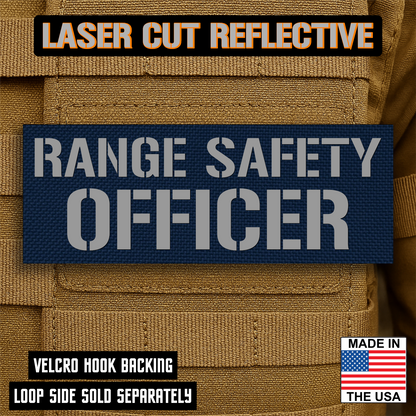 Range Safety Officer Patches & ID Plates – 2x3 Patch or 3x8 ID Panel – Tactical Gear Hook & Loop | Made in USA