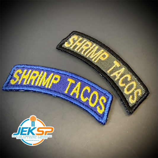 Army Regular Forces Parody Embroidered Name Tabs, 1.2x3" | VELCRO® Brand Hook Backing