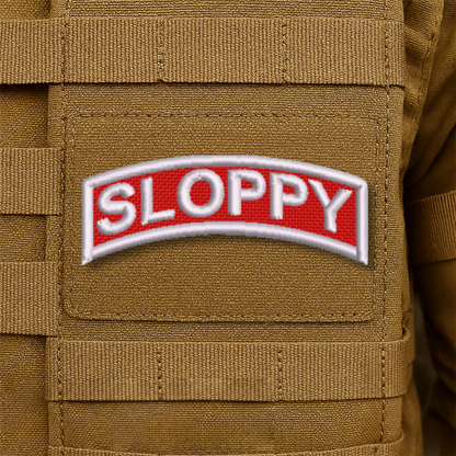 Army Regular Forces Parody Embroidered Name Tabs, 1.2x3" | VELCRO® Brand Hook Backing